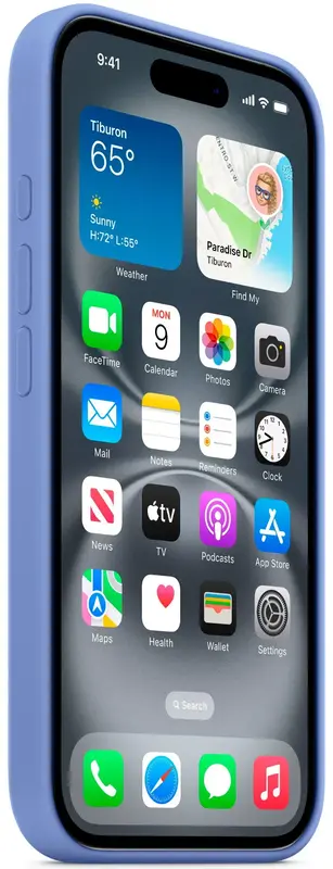Чохол для iPhone 16 Silicone Case with MagSafe Periwinkle (MDGQ4ZM/A) - фото - №4