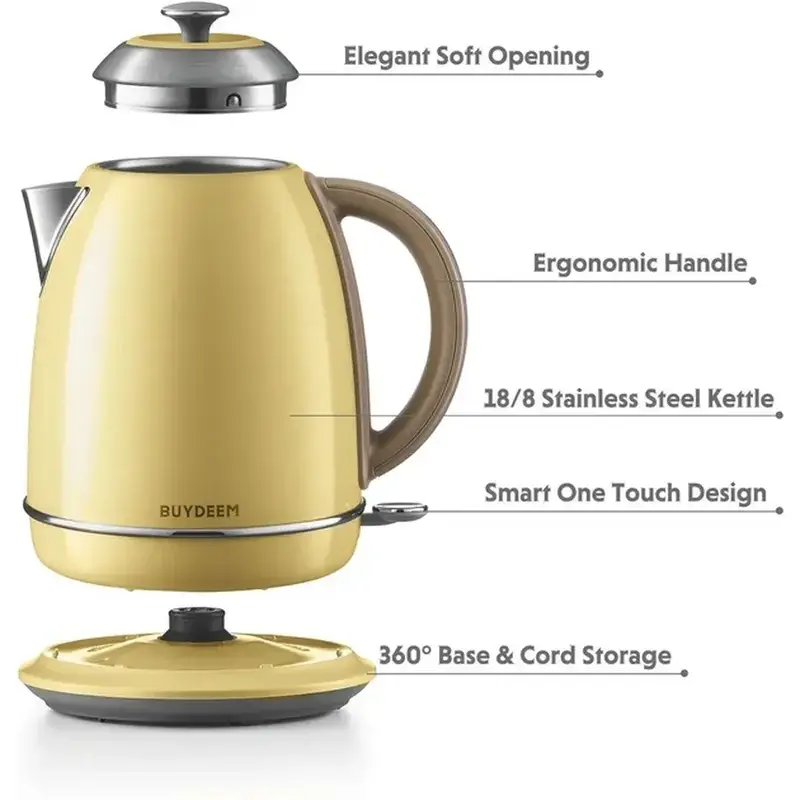 Електрочайник BUYDEEM K640 Mellow Yellow - фото - №1