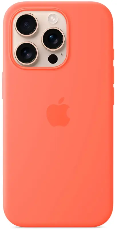 Чохол для iPhone 16 Pro Silicone Case with MagSafe Tangerine (MDFY4ZM/A) - фото - №1