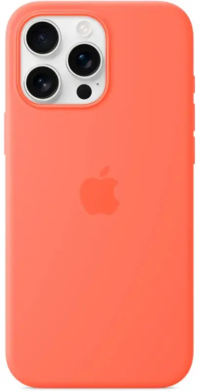 Чохол для iPhone 16 Pro Max Silicone Case with MagSafe Tangerine (MDGX4ZM/A) - фото - №0