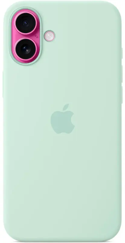 Чехол для iPhone 16 Plus Silicone Case with MagSafe Aquamarine (MDGU4ZM/A) - фото - №1