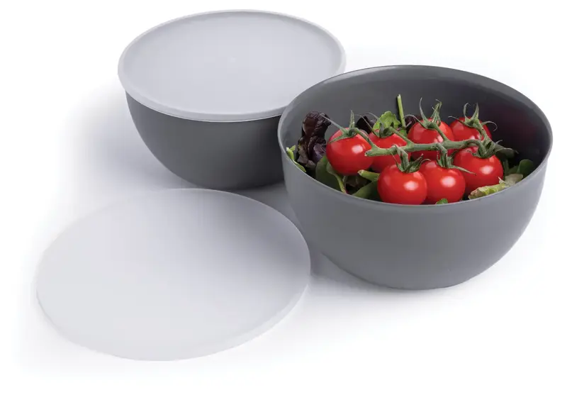 Набір мисок із кришкою KitchenAid Coreline, 4 шт, 355/591/828/1065 мл, сірий (KQG176OSCGG) - фото - №5