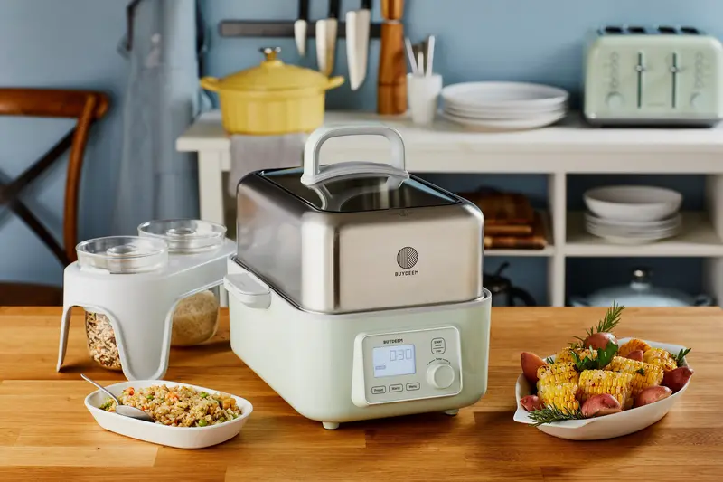 Пароварка BUYDEEM G564 Cozy Greenish - фото - №14