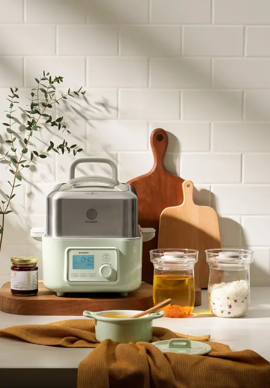 Пароварка BUYDEEM G564 Cozy Greenish - фото - №5