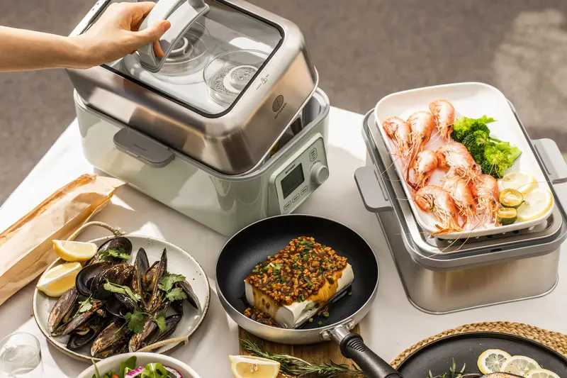 Пароварка BUYDEEM G564 Cozy Greenish - фото - №4