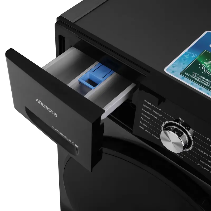 Пральна машина фронтальна ARDESTO Black Mars WMW-6105DGBI - фото - №2