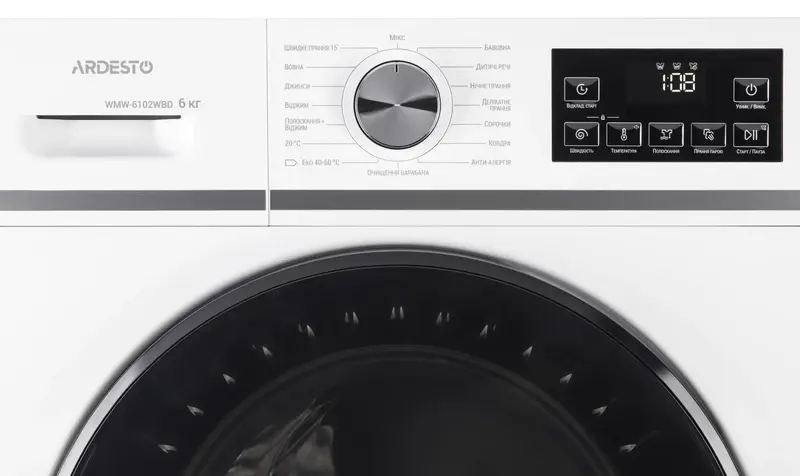 Пральна машина фронтальна ARDESTO WMW-6102WBD - фото - №2