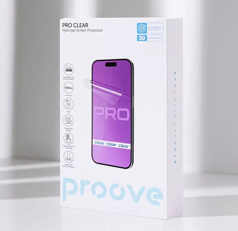 Захисна гідрогелева плівка Proove Hydrogel Screen Protection PRO Clear 10 - фото - №4