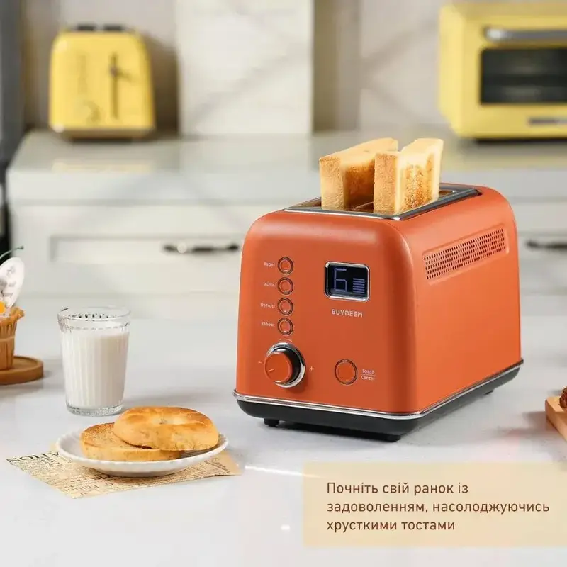 Тостер BUYDEEM DT730E Koi Red - фото - №9