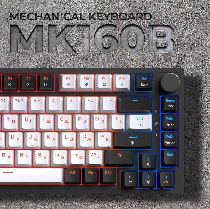 Клавиатура игровая GamePro MK160B Hot-Swap RGB (Black) фото