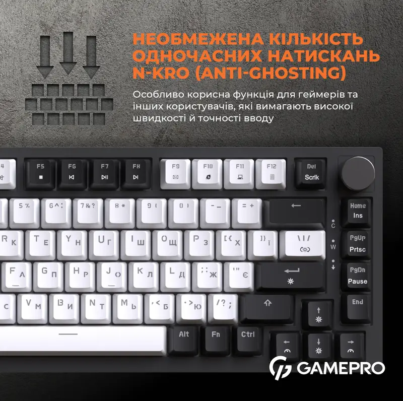 Клавиатура игровая GamePro MK160B Hot-Swap RGB (Black) фото