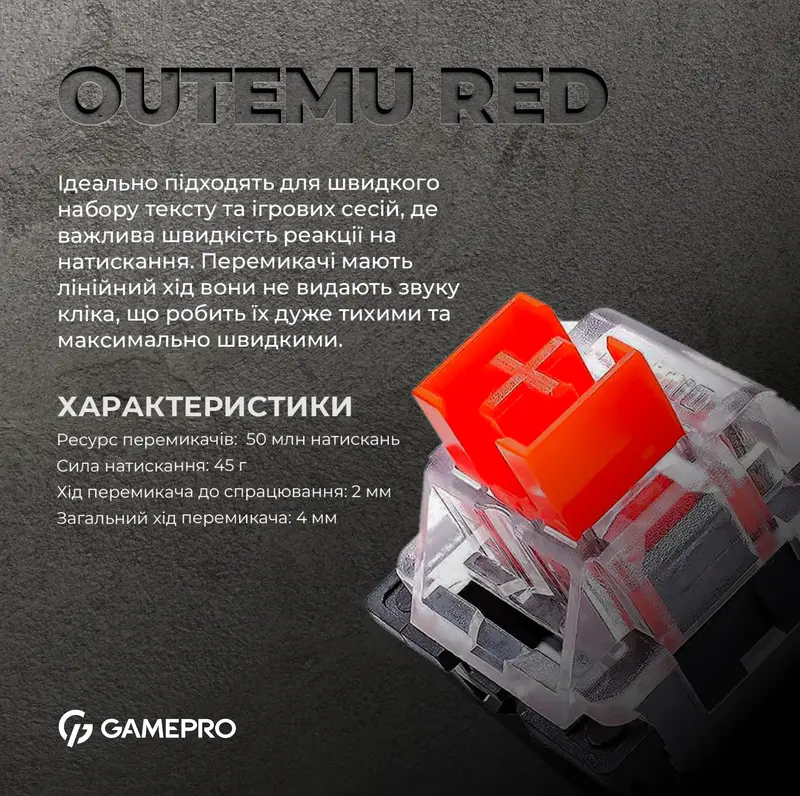 Клавиатура игровая GamePro MK160B Hot-Swap RGB (Black) фото