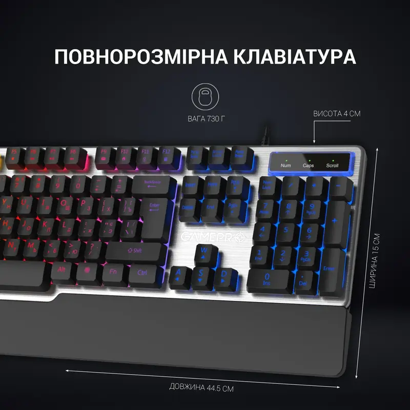 Игровая клавиатура GamePro GK599 (Black) фото