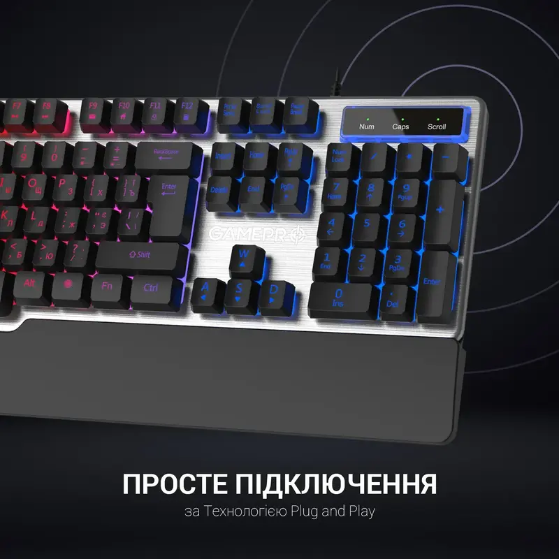 Игровая клавиатура GamePro GK599 (Black) фото