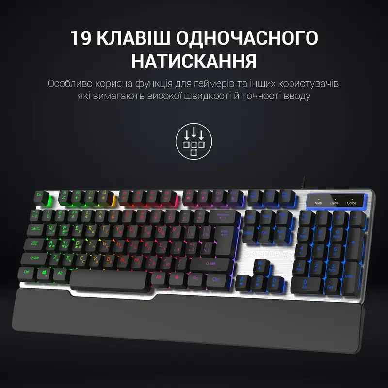 Игровая клавиатура GamePro GK599 (Black) фото