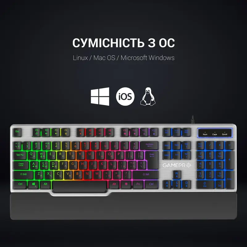 Игровая клавиатура GamePro GK599 (Black) фото