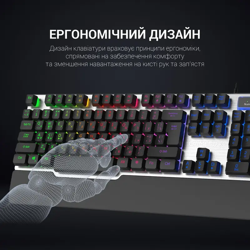 Игровая клавиатура GamePro GK599 (Black) фото
