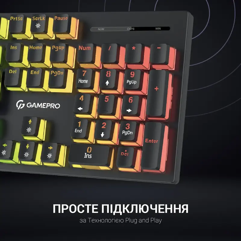 Ігрова клавіатура GamePro MK85B Blue - фото - №6