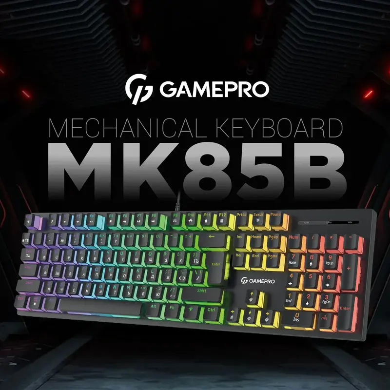 Ігрова клавіатура GamePro MK85B Blue - фото - №2