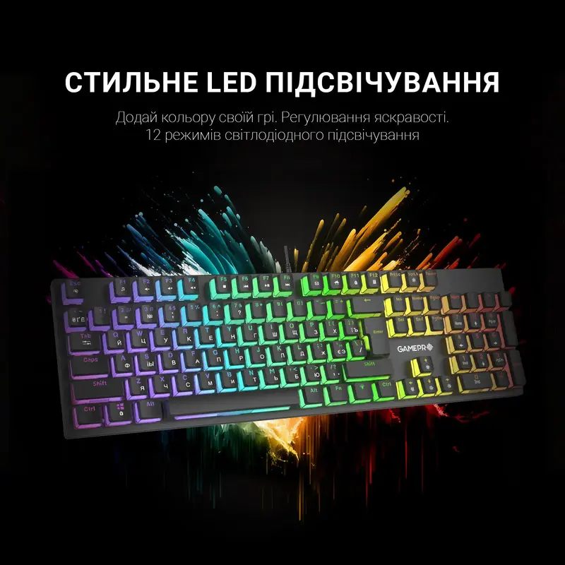Клавиатура игровая GamePro MK85R Red фото