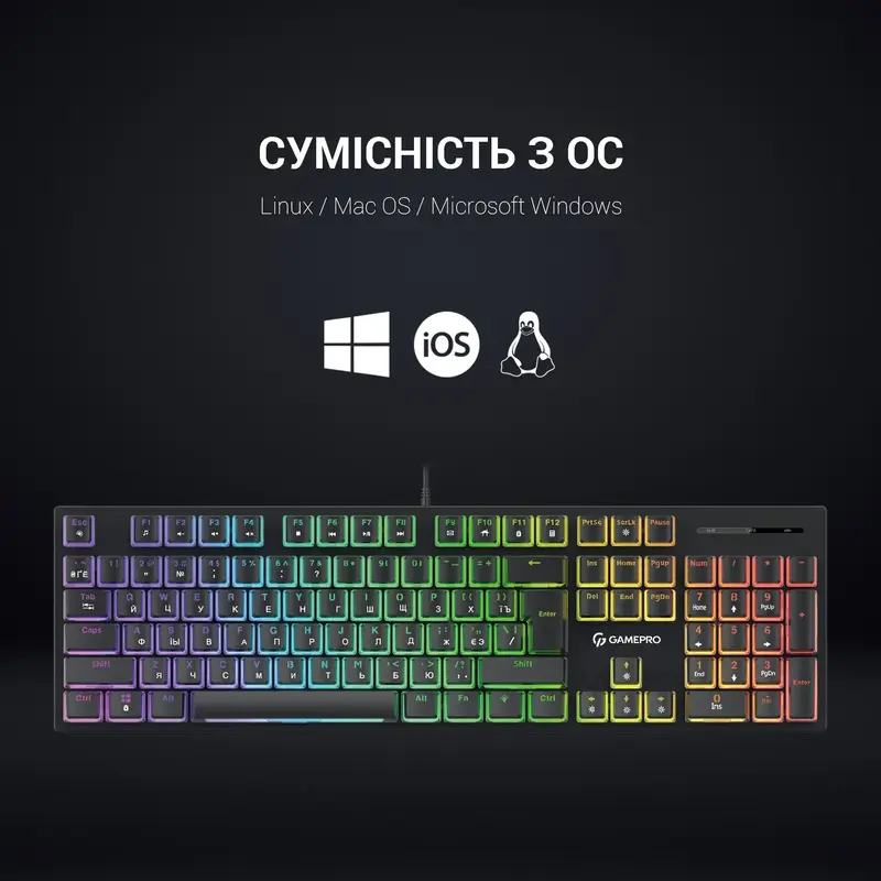 Клавиатура игровая GamePro MK85R Red фото