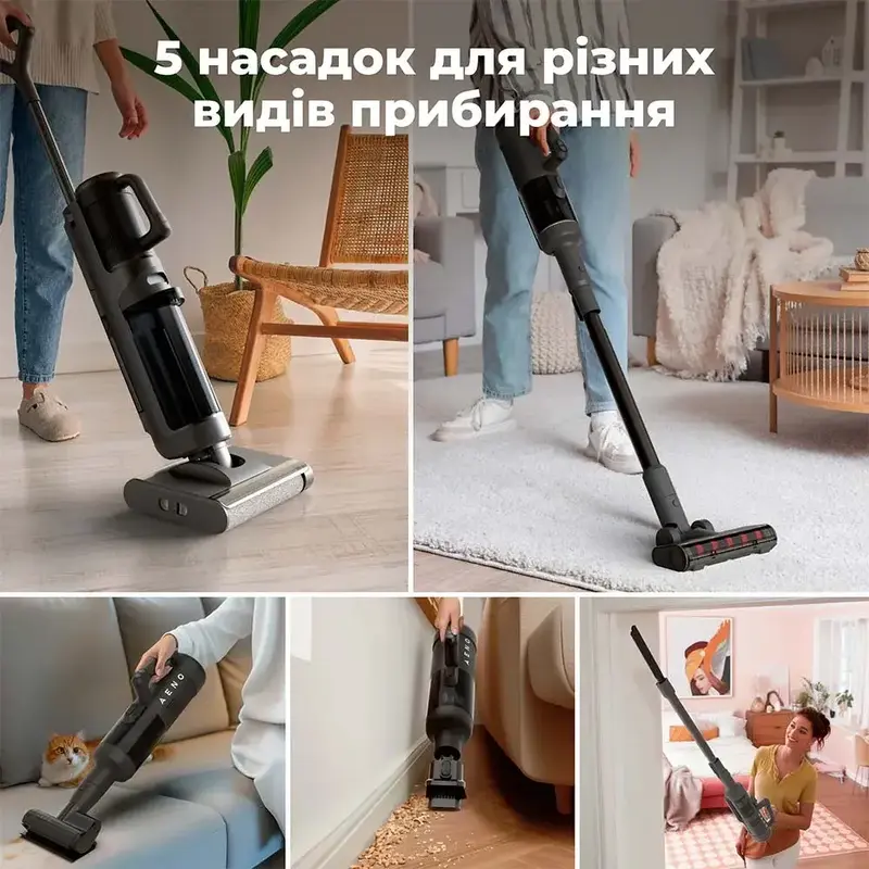 Акумуляторний миючий пилосос-трансформер AENO TC1 (ATC0001) - фото - №15