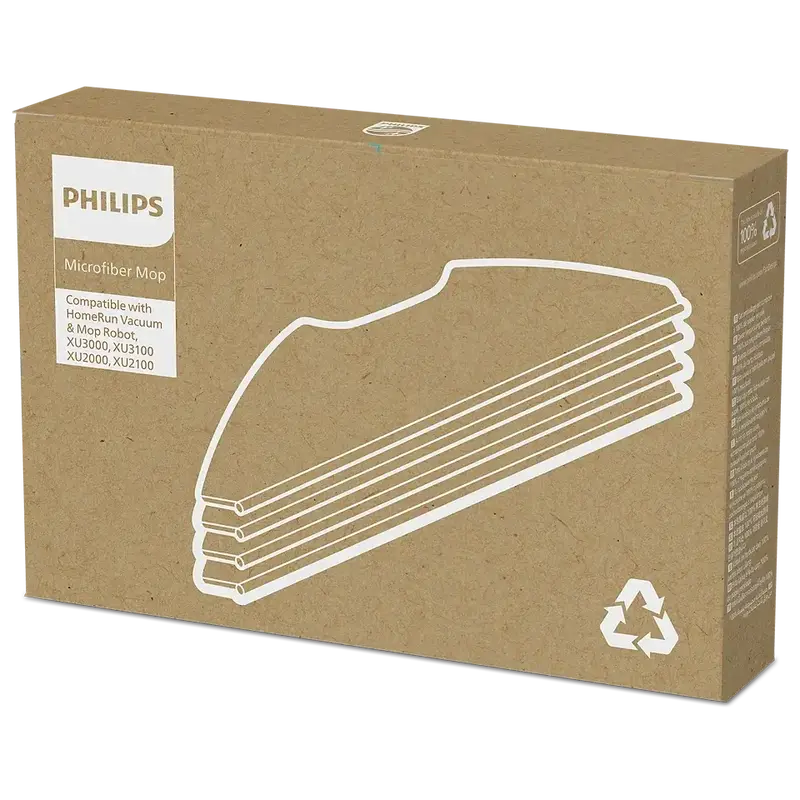 Накладки з мікрофібри для мийних роботів-пилососів Philips серії 3000 (XV1430/00) фото