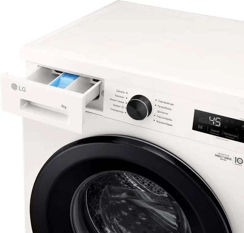 Пральна машина вузька LG F2Y1NS6W - фото - №12