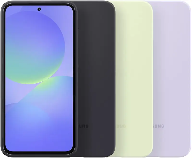 Чохол для Samsung A36 Silicone case Black (EF-PA366CBEGWW) - фото - №5