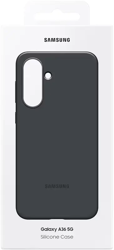 Чохол для Samsung A36 Silicone case Black (EF-PA366CBEGWW) - фото - №6