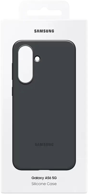 Чохол для Samsung A56 Silicone case Black (EF-PA566CBEGWW) - фото - №6