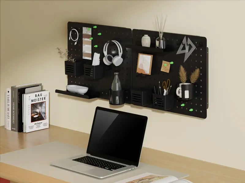 Настінна дошка-органайзер OfficePro WO910B Black фото