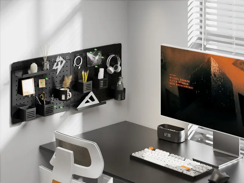 Настінна дошка-органайзер OfficePro WO910B Black фото