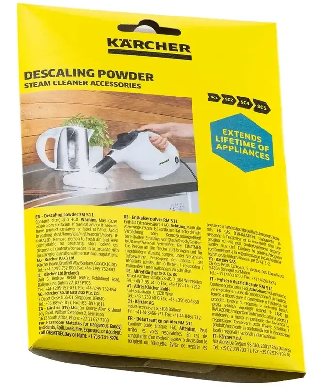 Порошковий антинакипін Karcher RM 511 (6x17г) (6.296-193.0) - фото - №4