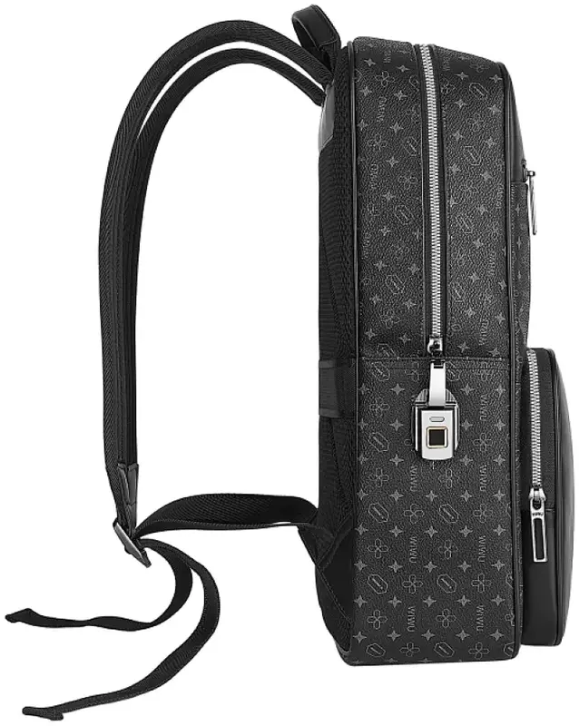 Рюкзак WIWU Master Fingerprint Lock Backpack (Black) - фото - №3