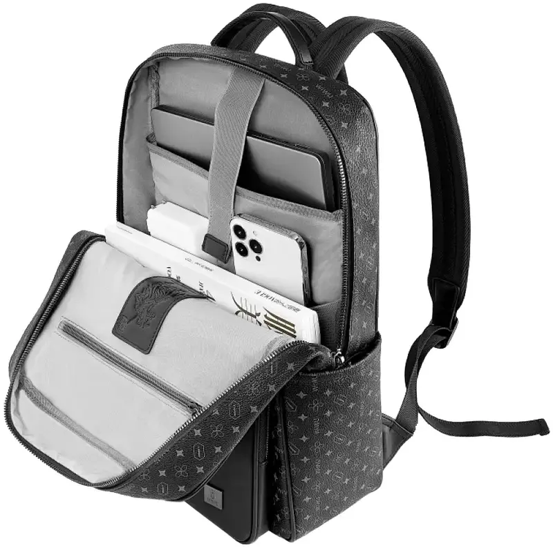 Рюкзак WIWU Master Fingerprint Lock Backpack (Black) - фото - №5