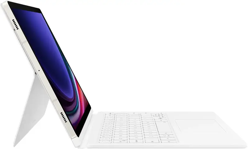 Чохол для Samsung Tab S10 FE Book Cover Keyboard AI Key White (EF-DX725BWEGUA) - фото - №9