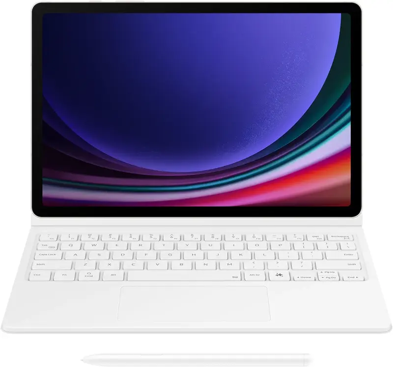 Чохол для Samsung Tab S10 FE Book Cover Keyboard AI Key White (EF-DX725BWEGUA) - фото - №0