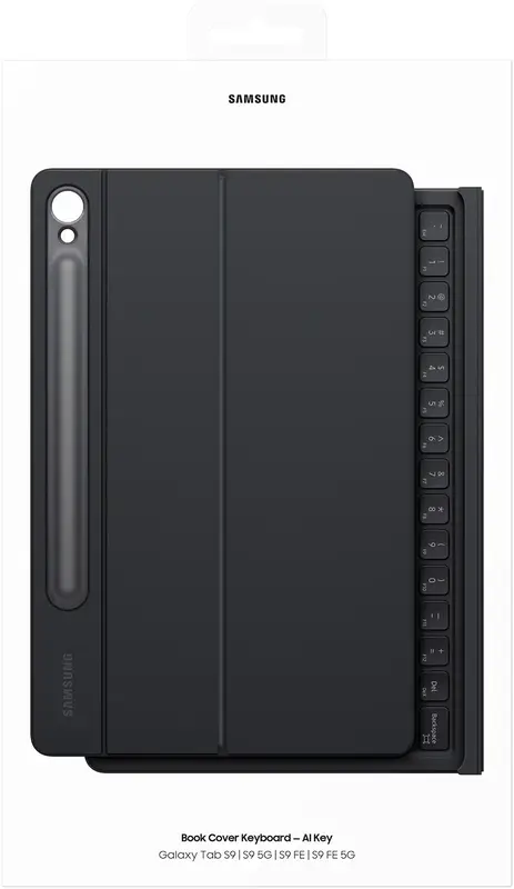 Чохол для Samsung Tab S10 FE Book Cover Keyboard AI Key Black (EF-DX725BBEGUA) - фото - №10