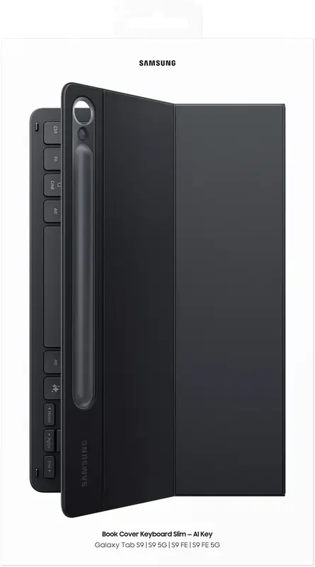 Чохол для Samsung Tab S10 FE Book Cover Keyboard Slim AI Key Black (EF-DX720BBEGUA) - фото - №13