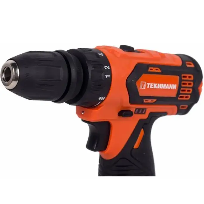 Шурупокрут-дриль акумуляторний Tekhmann TCD-12 QC Li v2.0 12В 2х2А год кейс фото