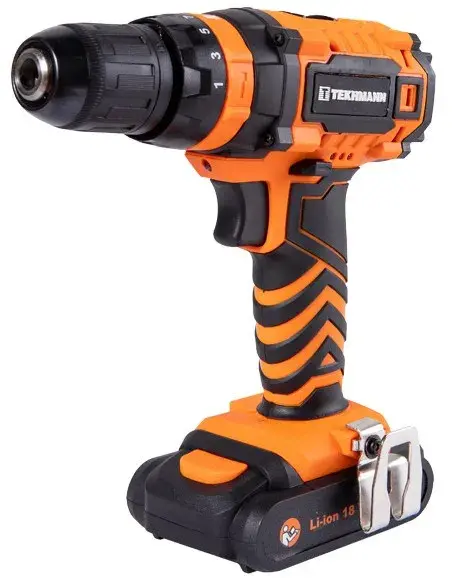 Шурупокрут-дриль акумуляторний Tekhmann TCD-18 Li 2.0 18В - фото - №0