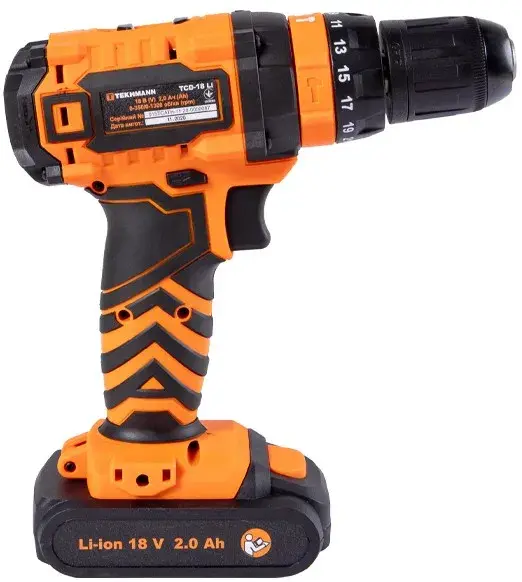 Шурупокрут-дриль акумуляторний Tekhmann TCD-18 Li 2.0 18В - фото - №3