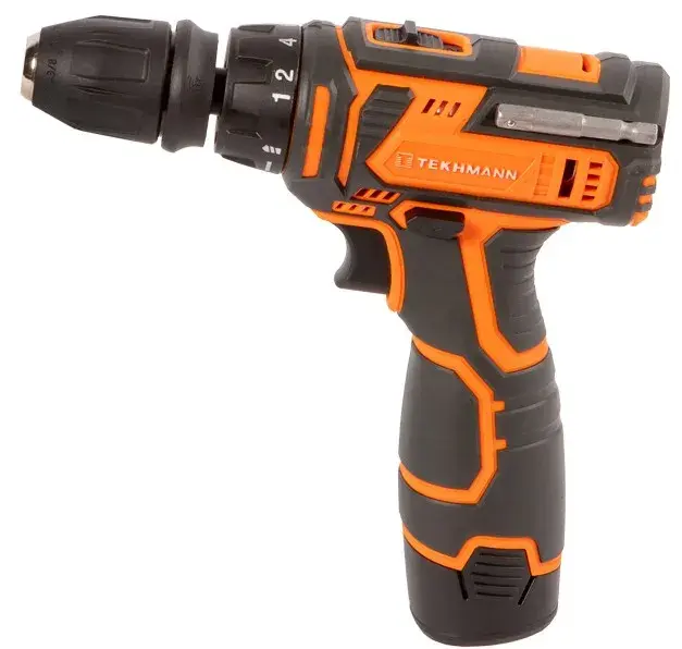 Шурупокрут-дриль акумуляторний Tekhmann TCD-12/2 BS Kit 12В кейс з приляддям - фото - №4