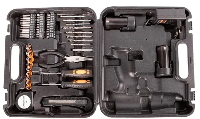 Шурупокрут-дриль акумуляторний Tekhmann TCD-12/2 BS Kit 12В кейс з приляддям - фото - №7