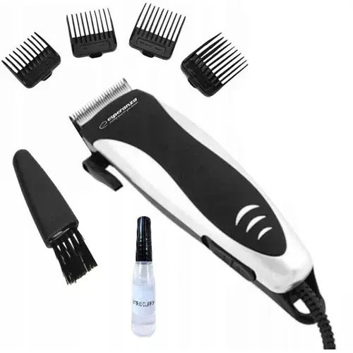 Машинка для стрижки ESPERANZA 10W Black/Silver EBC005 - фото - №1