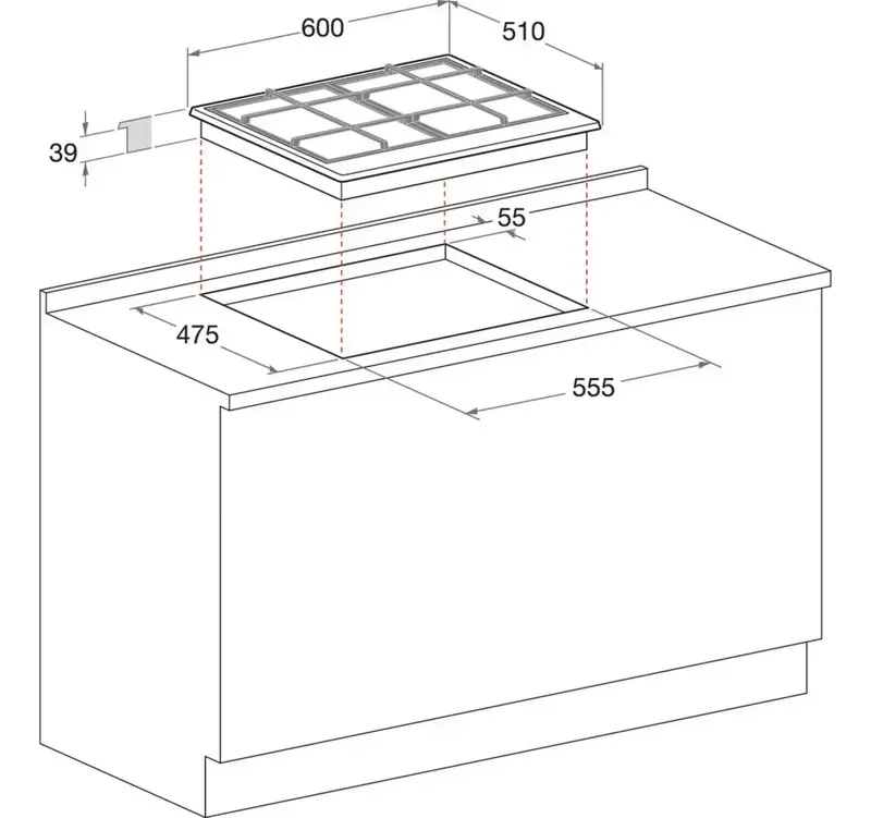 Варильна поверхня газова WHIRLPOOL GMT6422AN - фото - №3