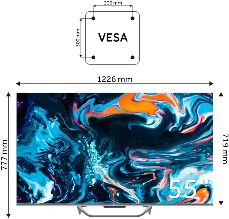 Телевізор Haier H55Q800UX фото