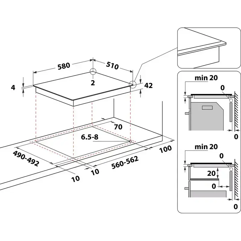 Варильна поверхня електрична WHIRLPOOL AKT8190BA - фото - №4