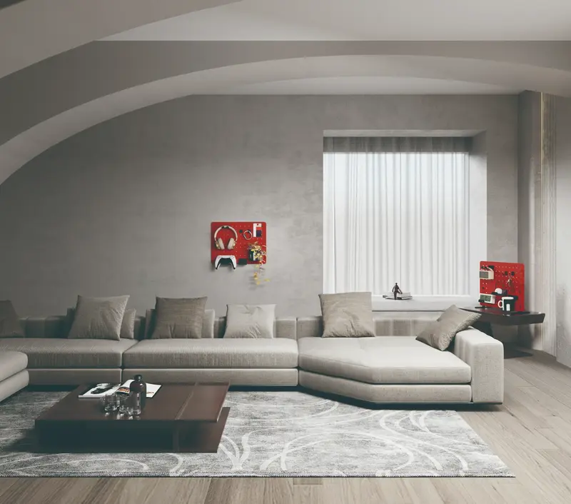 Настінна дошка-органайзер OfficePro WO600R Red фото